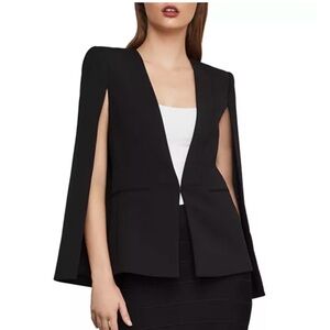 NEW BCBGMAXAZRIA Black Upas Cape Blazer